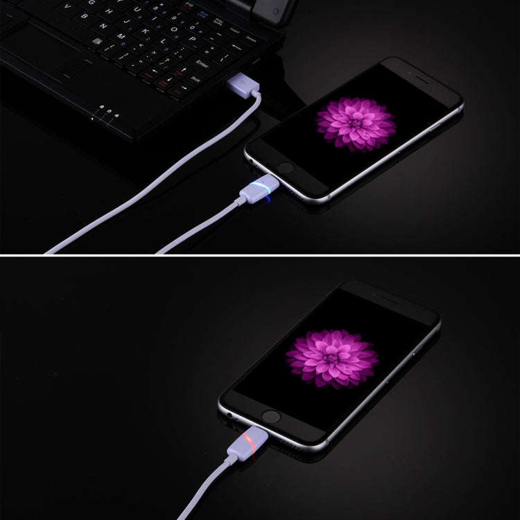 1m Circular Bobbin Gift Box Style 8 Pin to USB Data Sync Cable with Indicator for iPhone, iPad(Pu...