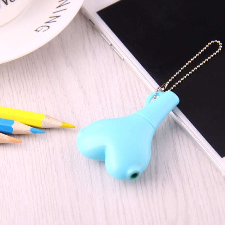 1 Male to 2 Females 3.5mm Jack Plug Multi-function Heart Shaped Earphone Audio Video Splitter Ada...
