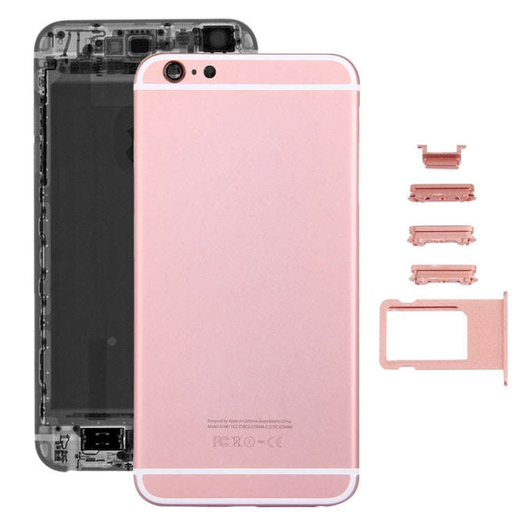 5 in 1 for iPhone 6s Plus (Back Cover + Card Tray + Volume Control Key + Power Button + Mute Swit...