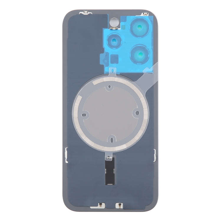 For iPhone 16 Pro Max Original Glass Battery Back Cover with Camera Lens Cover + MagSafe Magnet(B...