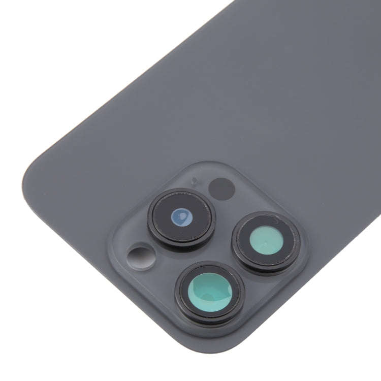 For iPhone 16 Pro Max Original Glass Battery Back Cover with Camera Lens Cover + MagSafe Magnet(B...