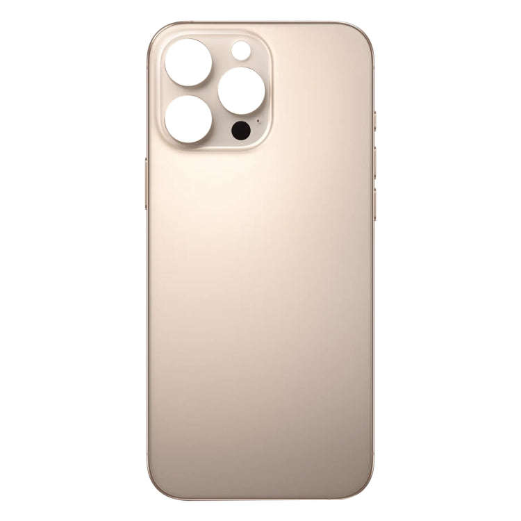 For iPhone 16 Pro Easy Replacement Big Camera Hole Glass Back Battery Cover(Gold)