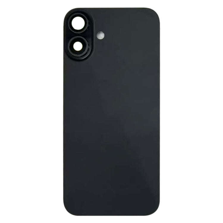 For iPhone 16 Battery Back Cover with Camera Lens Cover(Black)