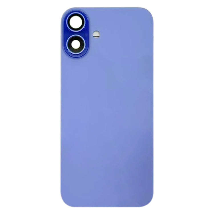 For iPhone 16 Battery Back Cover with Camera Lens Cover(Cyan)