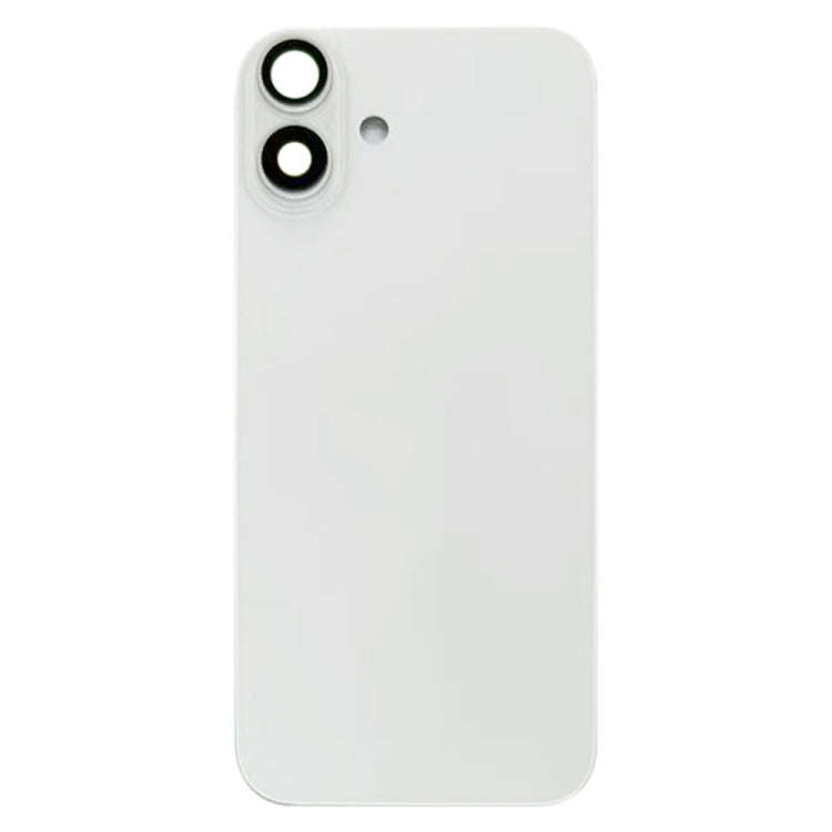 For iPhone 16 Plus Battery Back Cover with Camera Lens Cover(White)