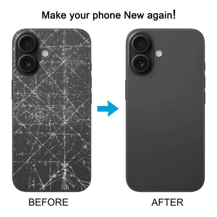 Back Cover with Appearance Imitation of iP16 for iPhone XR(Black)