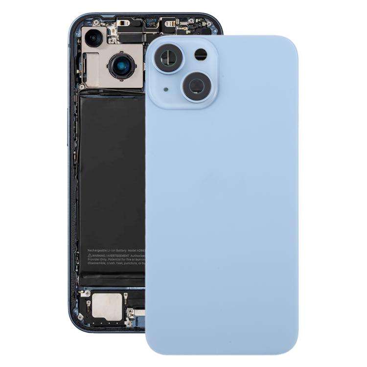 For iPhone 14 China Version Battery Back Cover with Middle Frame(Blue)