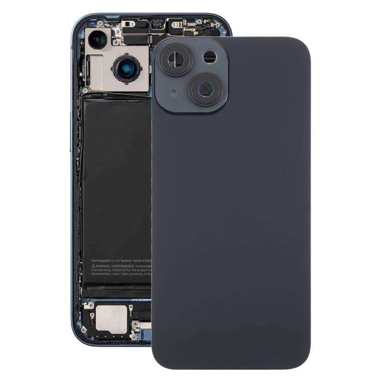 For iPhone 14 EU Version Battery Back Cover with Middle Frame(Black)