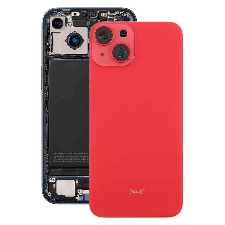 For iPhone 14 EU Version Battery Back Cover with Middle Frame(Red)