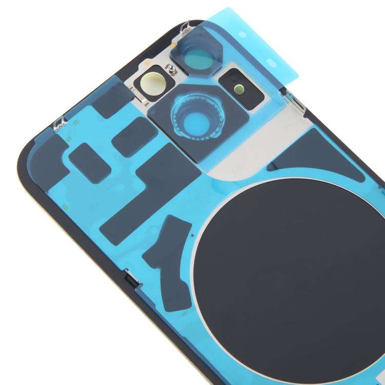 For iPhone 14 EU Version Battery Back Cover with Middle Frame(Yellow)