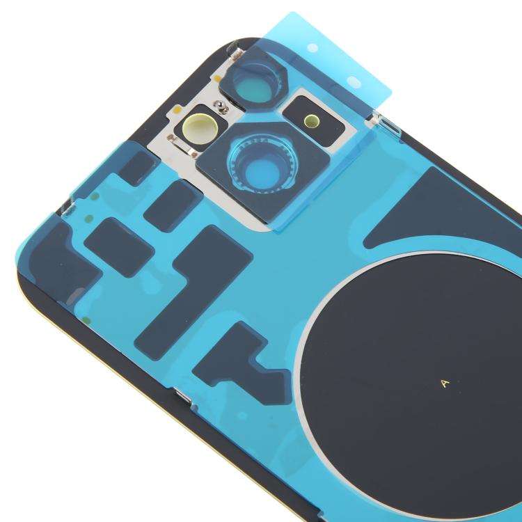 For iPhone 14 Plus China Version Battery Back Cover with Middle Frame(Yellow)