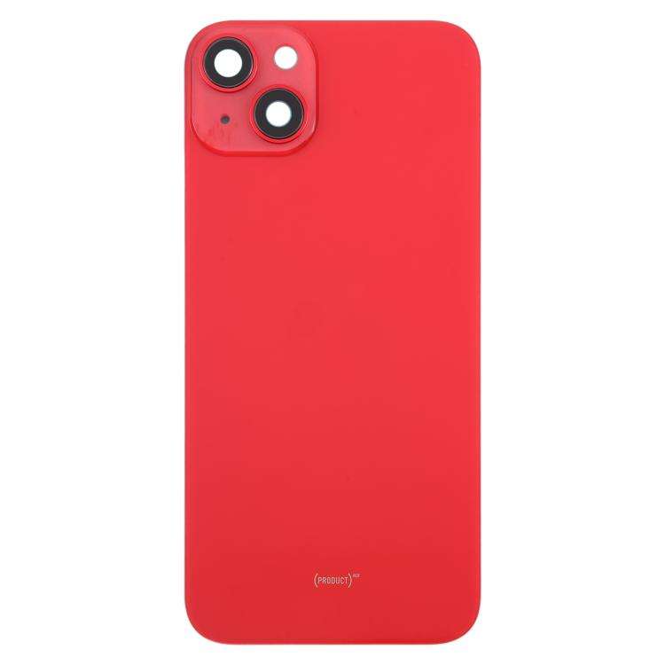For iPhone 14 Plus EU Version Battery Back Cover with Middle Frame(Red)