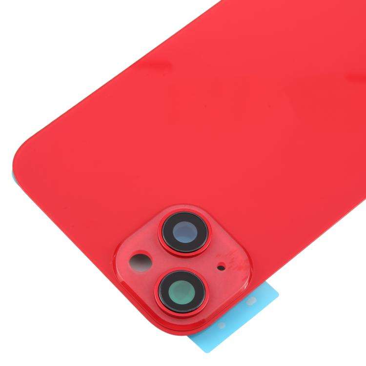 For iPhone 14 Plus EU Version Battery Back Cover with Middle Frame(Red)