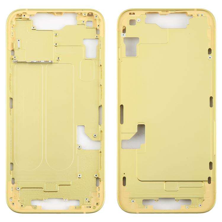 For iPhone 14 Middle Frame Bezel Plate (Yellow)