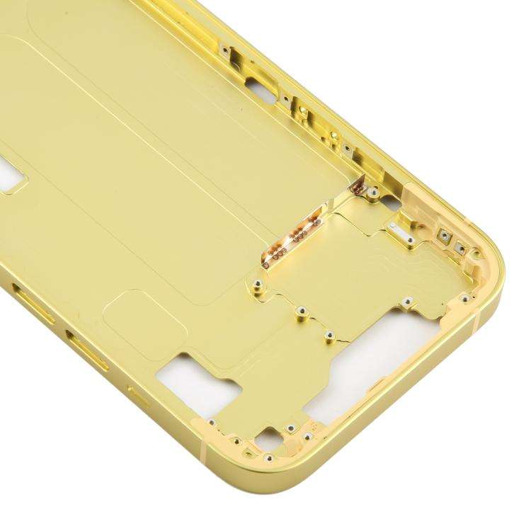 For iPhone 14 Middle Frame Bezel Plate (Yellow)