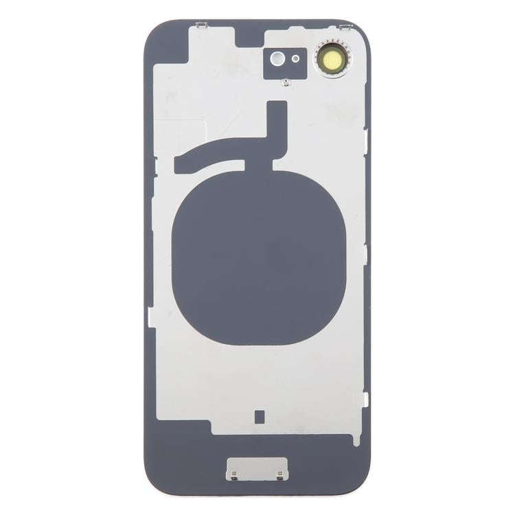 For iPhone 16e Glass Battery Back Cover with Camera Lens Cover(White)