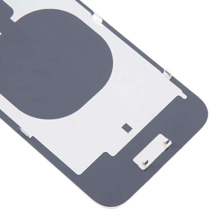 For iPhone 16e Glass Battery Back Cover with Camera Lens Cover(White)