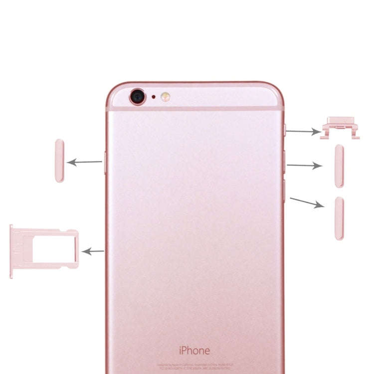 4 in 1 for iPhone 6 Plus (Card Tray + Volume Control Key + Power Button + Mute Switch Vibrator Ke...