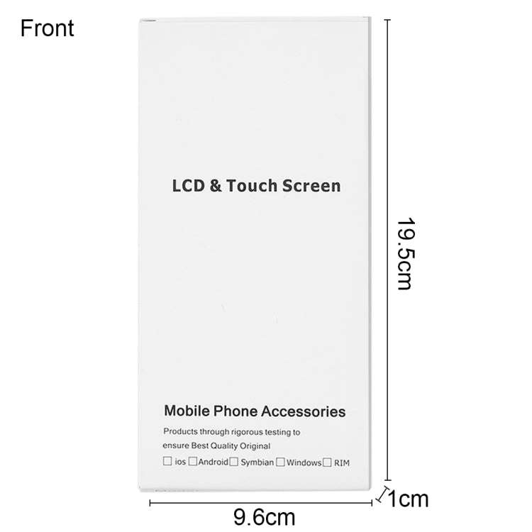 50 PCS Cardboard Packaging White Box for iPhone 6s Plus & 6 Plus LCD Screen
