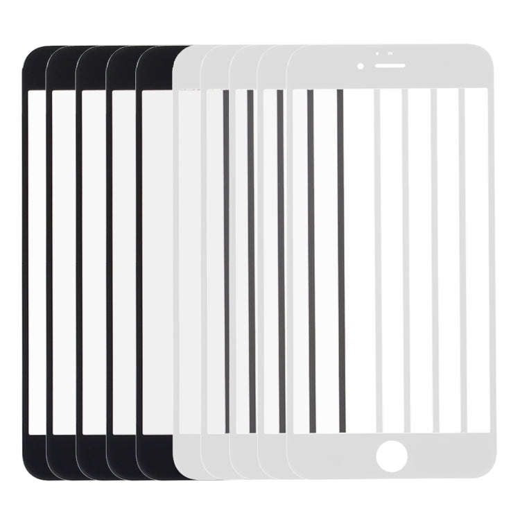 5 PCS Black + 5 PCS White for iPhone 6s & 6 Front Screen Outer Glass Lens