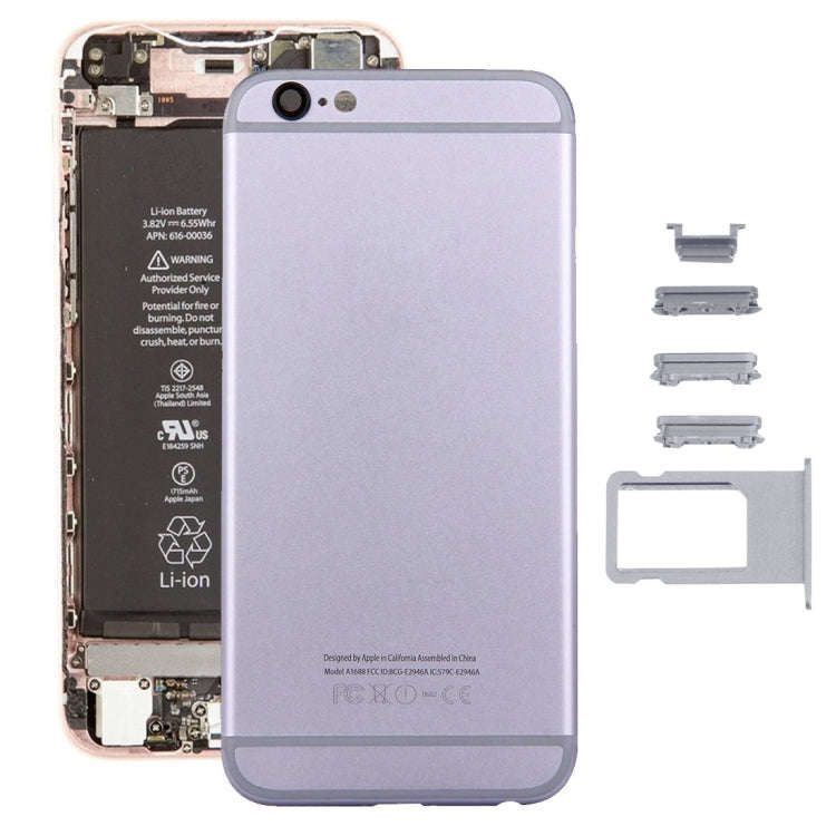 5 in 1 for iPhone 6s (Back Cover + Card Tray + Volume Control Key + Power Button + Mute Switch Vi...