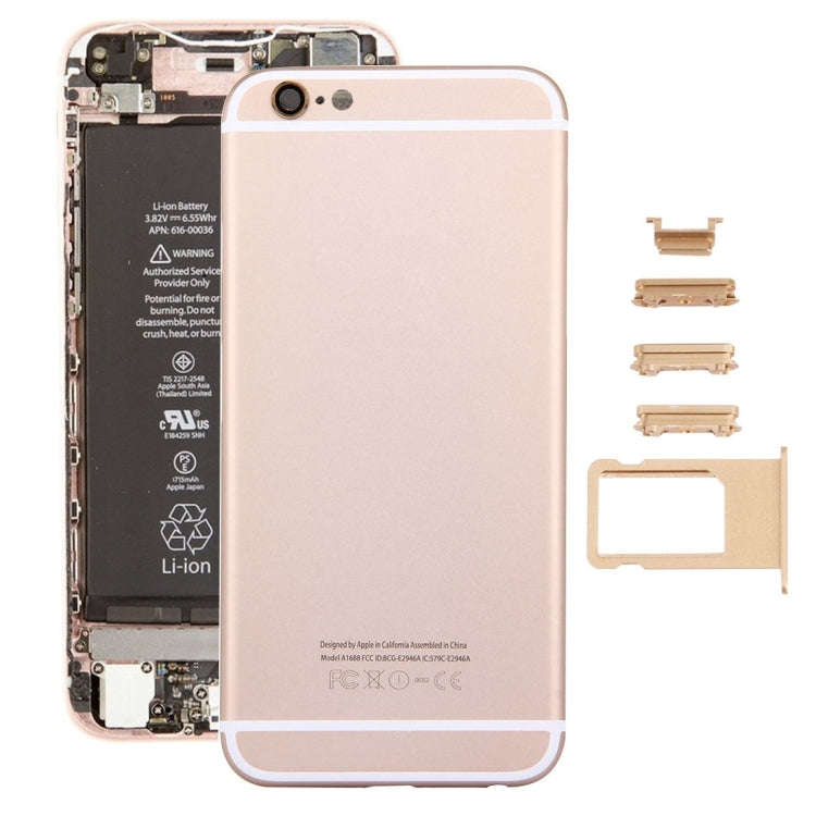 5 in 1 for iPhone 6s (Back Cover + Card Tray + Volume Control Key + Power Button + Mute Switch Vi...