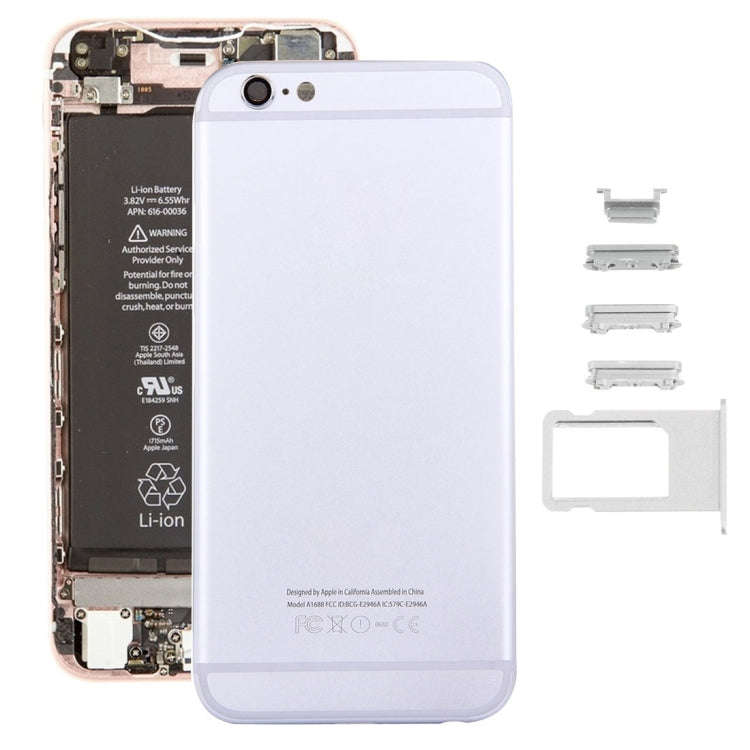 5 in 1 for iPhone 6s (Back Cover + Card Tray + Volume Control Key + Power Button + Mute Switch Vi...