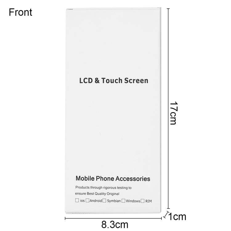 50 PCS Cardboard Packaging White Box for iPhone 6s & 6 LCD Screen