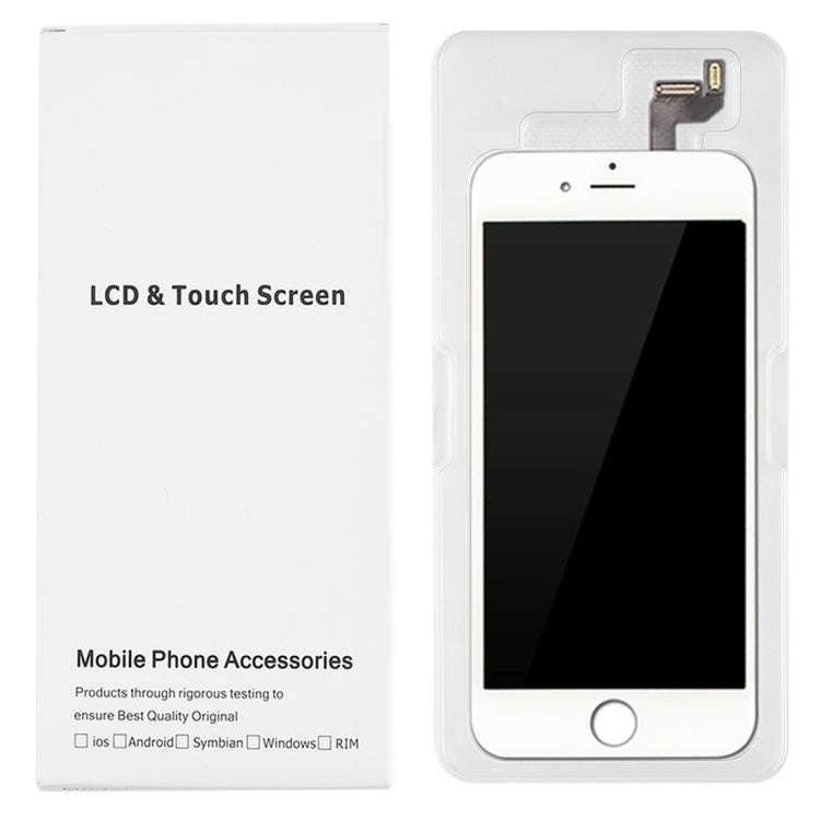 50 PCS Cardboard Packaging White Box for iPhone 6s & 6 LCD Screen