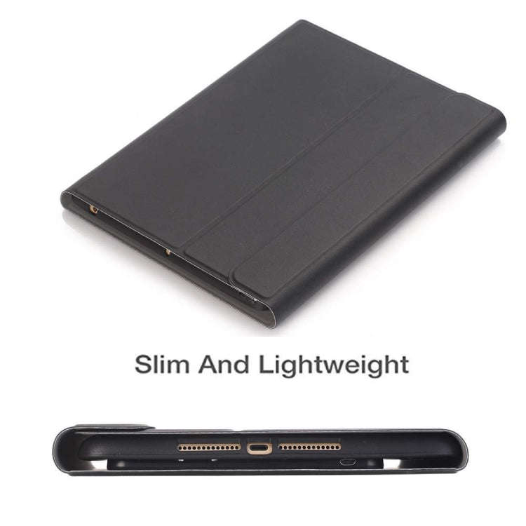 Detachable Bluetooth Keyboard + Horizontal Flip Leather Tablet Case with Holder & Pencil Holder f...