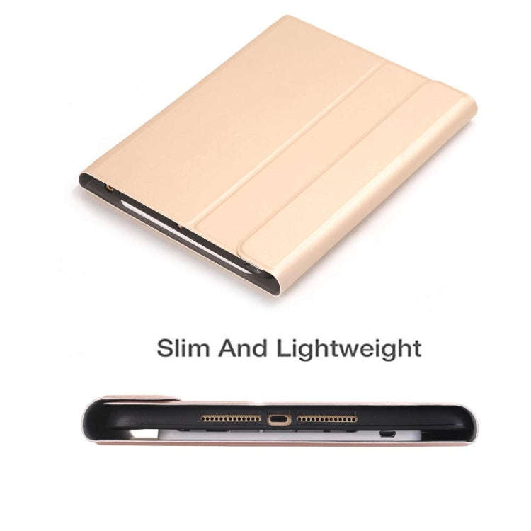 Detachable Bluetooth Keyboard + Horizontal Flip Leather Tablet Case with Holder & Pencil Holder f...