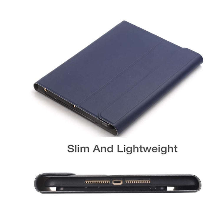 Detachable Bluetooth Keyboard + Horizontal Flip Leather Tablet Case with Holder & Pencil Holder f...