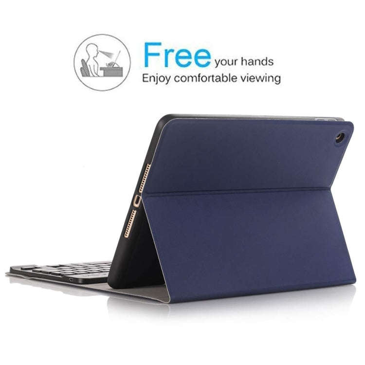 Detachable Bluetooth Keyboard + Horizontal Flip Leather Tablet Case with Holder & Pencil Holder f...