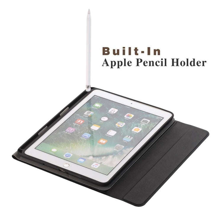 Detachable Bluetooth Keyboard + Horizontal Flip Leather Tablet Case with Holder & Pencil Holder f...