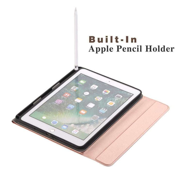 Detachable Bluetooth Keyboard + Horizontal Flip Leather Tablet Case with Holder & Pencil Holder f...