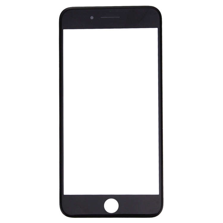 2 in 1 for iPhone 7 (Original Front Screen Outer Glass Lens + Original Frame)(Black)