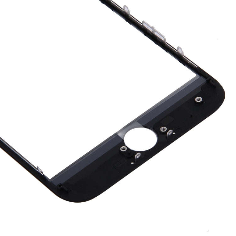 2 in 1 for iPhone 7 (Original Front Screen Outer Glass Lens + Original Frame)(Black)