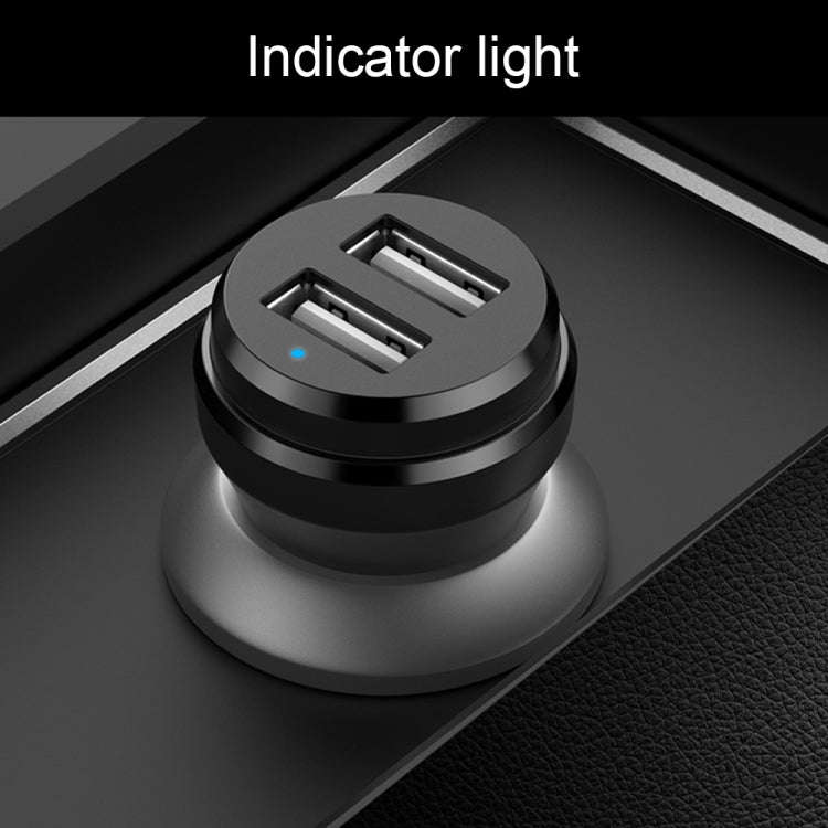 ipipoo XP-1 Dual USB Car Fast Charging Charger with Android Line (White)