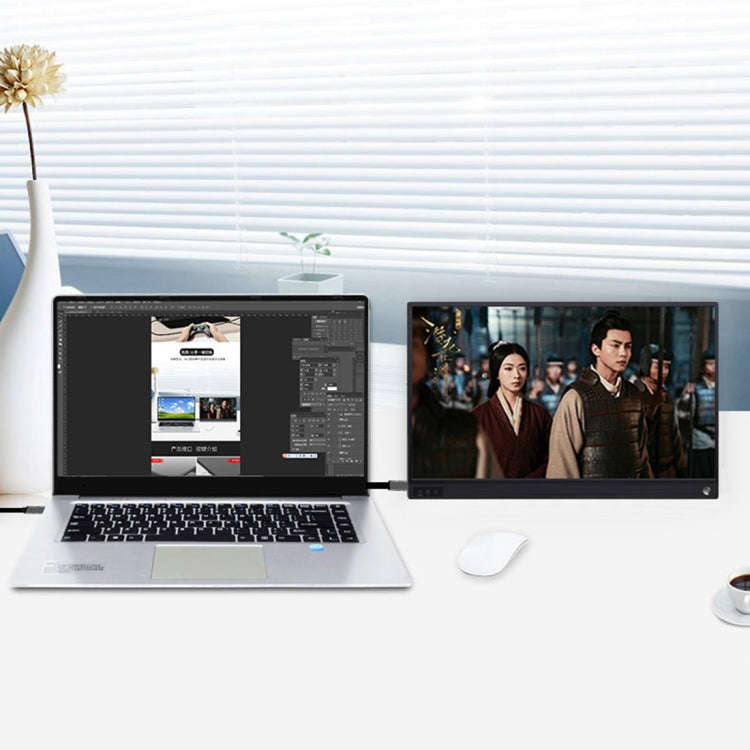 15.6 inch 1080P 178 Degree Wide Angle HD Portable Display Device for Desktop Computer / Game Cons...