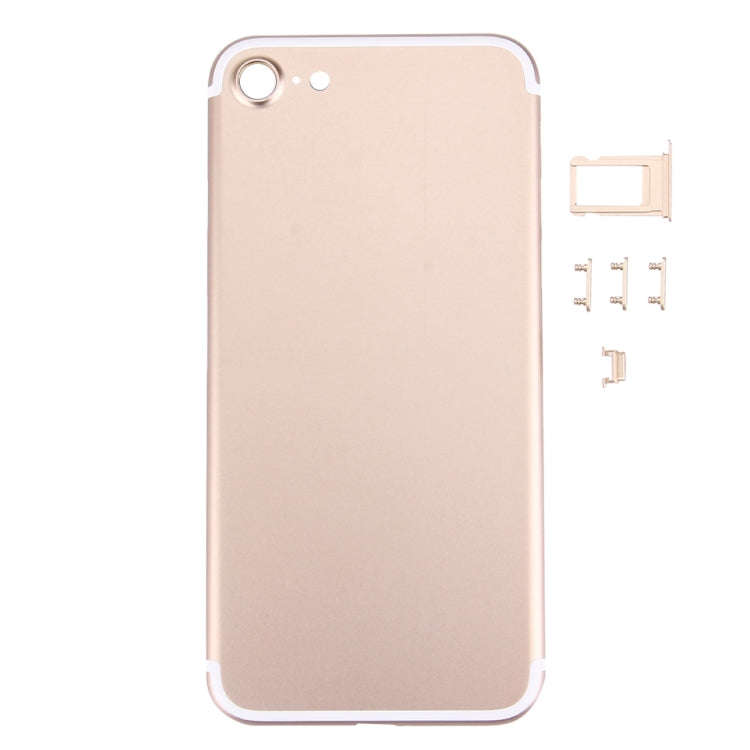 5 in 1 for iPhone 7 (Back Cover + Card Tray + Volume Control Key + Power Button + Mute Switch Vib...