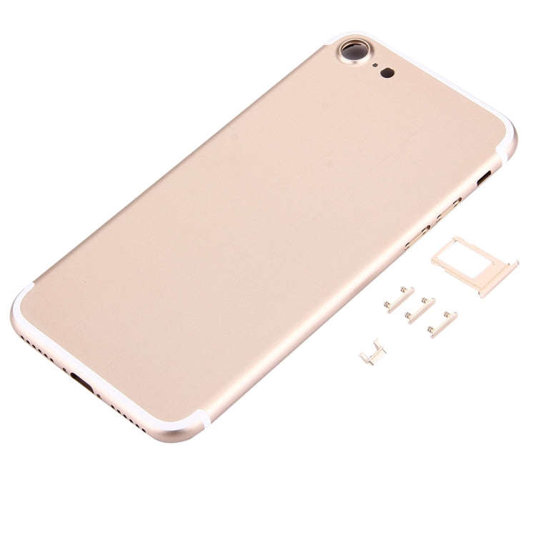 5 in 1 for iPhone 7 (Back Cover + Card Tray + Volume Control Key + Power Button + Mute Switch Vib...