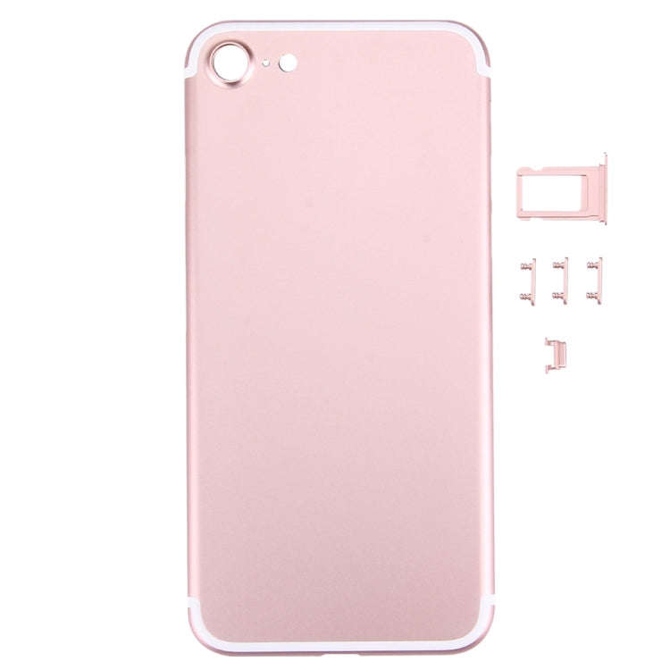 5 in 1 for iPhone 7 (Back Cover + Card Tray + Volume Control Key + Power Button + Mute Switch Vib...