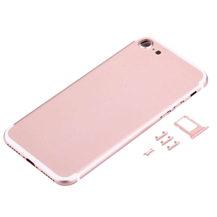 5 in 1 for iPhone 7 (Back Cover + Card Tray + Volume Control Key + Power Button + Mute Switch Vib...