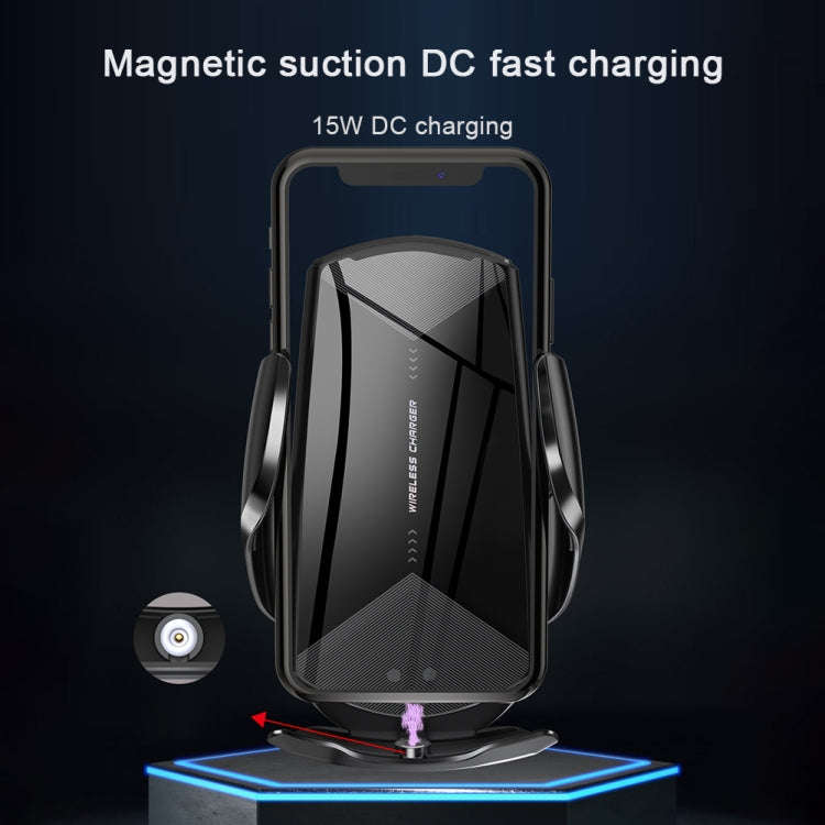 Q2 15W Universal Rotation Infrared Induction Magnetic Car Wireless Charging Mobile Phone Holder w...