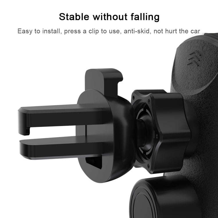Q2 15W Universal Rotation Infrared Induction Magnetic Car Wireless Charging Mobile Phone Holder w...