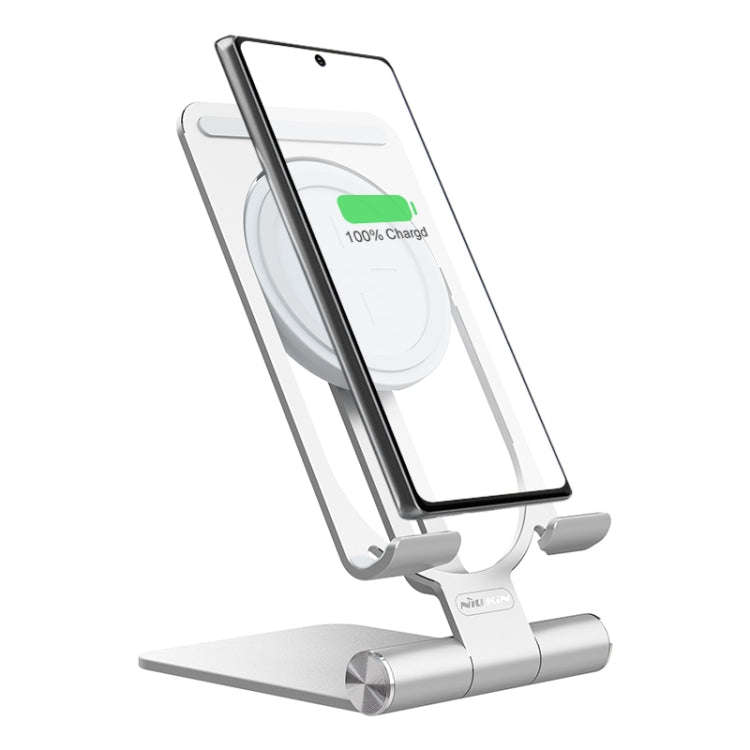 NILLKIN 2 in 1 15W PoweHold Mini Vertical Foldable Detachable Wireless Charger Mobile Phone Holde...