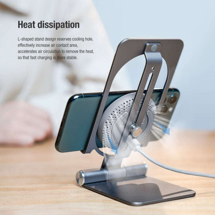 NILLKIN 2 in 1 15W PoweHold Mini Vertical Foldable Detachable Wireless Charger Mobile Phone Holde...