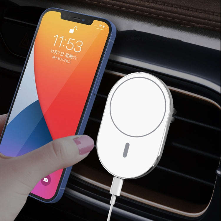 X19 Magsafe Car Air Outlet Vent Mount Clamp Holder 15W Fast Charging Qi Magnetic Wireless Charger...