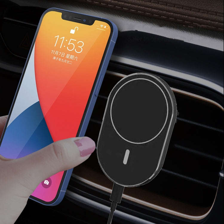 X19 Magsafe Car Air Outlet Vent Mount Clamp Holder 15W Fast Charging Qi Magnetic Wireless Charger...