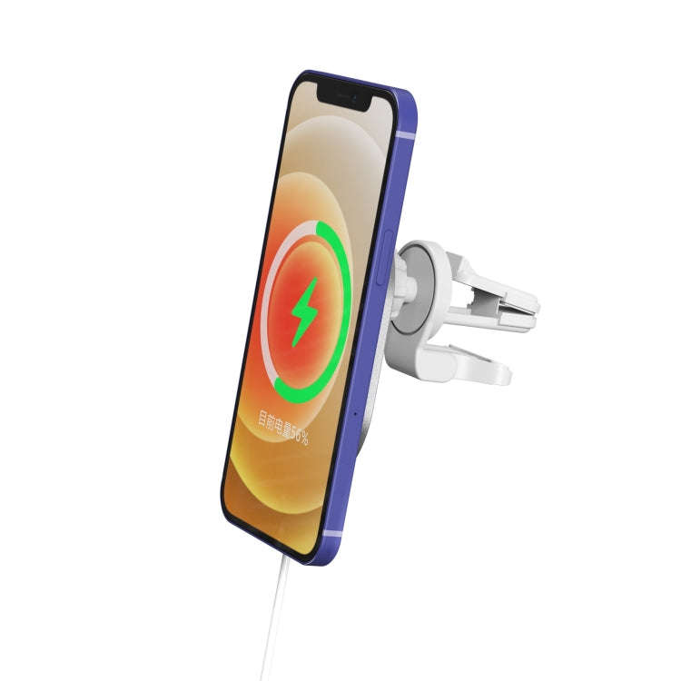 X19 Magsafe Car Air Outlet Vent Mount Clamp Holder 15W Fast Charging Qi Magnetic Wireless Charger...
